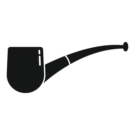 Smoking Pipe Icon Simple Vector Smoke Tobacco 14987250 Vector Art At