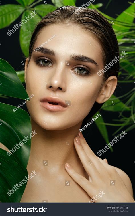 Naked Shoulders Beautiful Woman On Nature Stock Photo Edit Now 1642777108