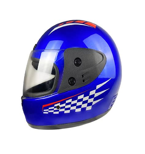 Casco Para Motocicleta Con Visor Protector Certificación Azul Talla M