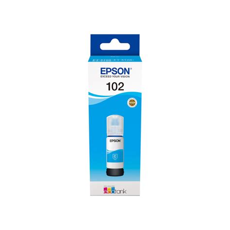 Epson Tinte 102 EcoTank Cyan Tintenflasche (C13T03R240) ca. 6000 Seiten ...