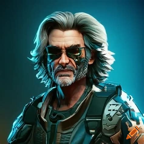 Cyborg Kurt Russell In Cyberpunk 2077