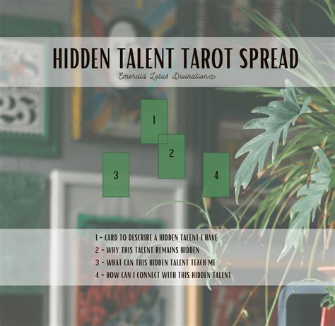 Hidden Talent Tarot Spread Emerald Lotus Divination