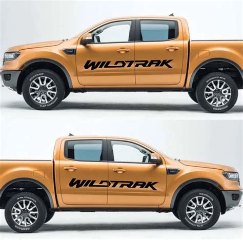 For Ford Ranger 2012 2019 Car Decals Side Door Wildtrak Letters Graphic