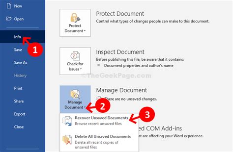 Como Recuperar Documentos N O Salvos Do Word No Ms Word Palavra Microsoft