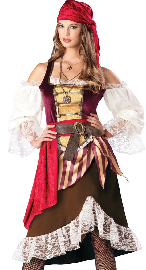 Sexy Womens Deluxe Pirate Wench Halloween Costume EBay