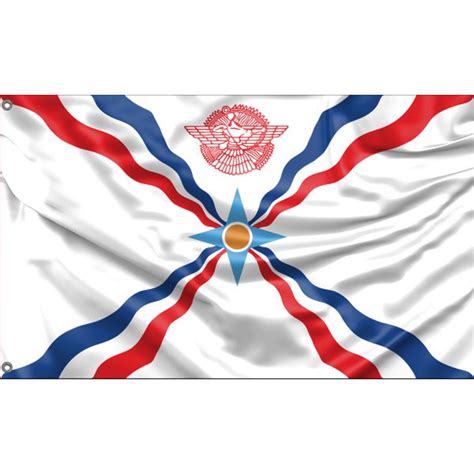 Flag Of The Assyrian People Unique Design Print High Etsy