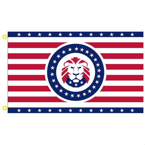 The Patriot Party Lion Flag 3x5 100d High Quality Etsy Hong Kong