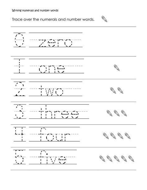 Printable Number Words Worksheets Activity Shelter Writing Worksheets