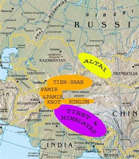 Photographs And Location Map Of The Tien Shan Mountains In Kyrgyztan In