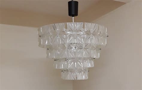 Lampada Da Soffitto Vintage In Metallo E Plastica Anni In Vendita