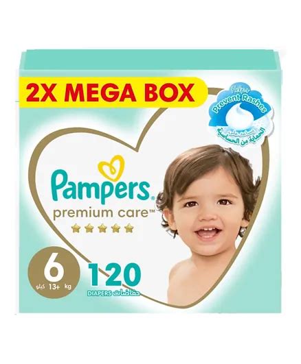 Pampers Premium Care Taped Diapers Mega Box Size 6 120 Pieces Online