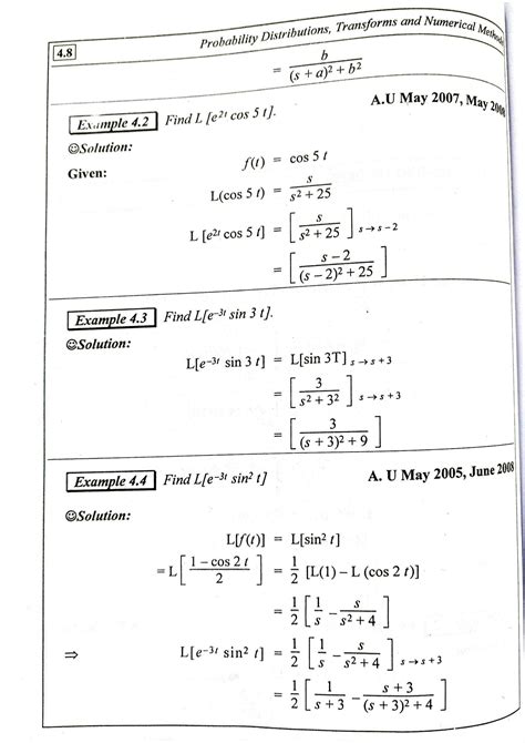 SOLUTION Laplace Transform First Shifting Theorem More Problems