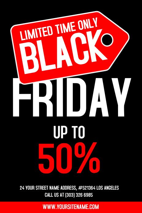 Copy Of Black Friday Sale Flyer Template Postermywall