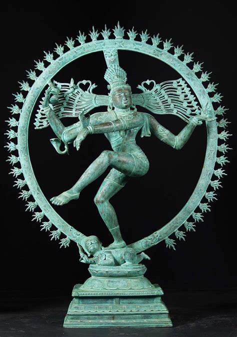 Masterpiece Bronze Antique Patina Nataraja 60" (#51b131): Hindu Gods ...