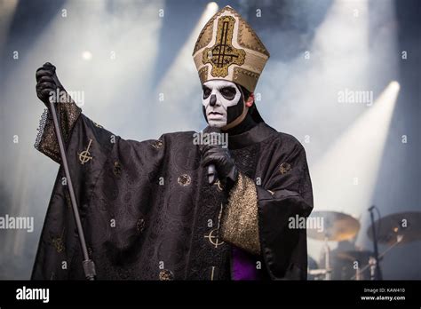 The Swedish Doom Metal Band Ghost Performs A Live Concert At The