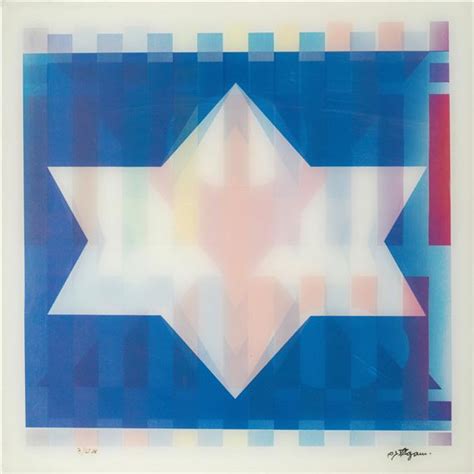 Yaacov Agam Star Of Light Menorah Circa Mutualart