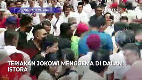 Momen Presiden Jokowi Beri Hormat Ke Relawan Di Acara Musra Video