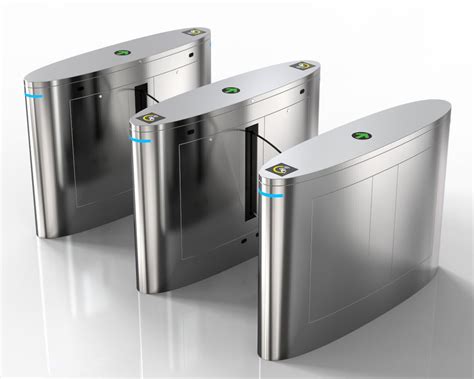 Flap Barrier Optical Swing Turnstile Pedestrian Access Control Turnstiles