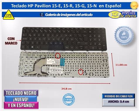 Teclado Hp Pavilion E R G N Negro Espa Ol Nuevo Env O Gratis