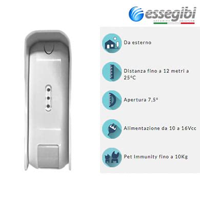 ESSEGIBI Rain Sensore Doppia Tecnologia Securion It