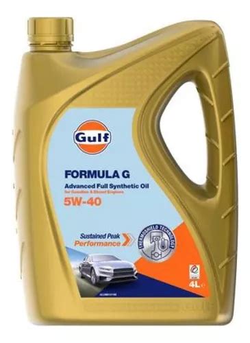 Aceite para motor Gulf sintético 5W 40 para autos pickups suv de 1