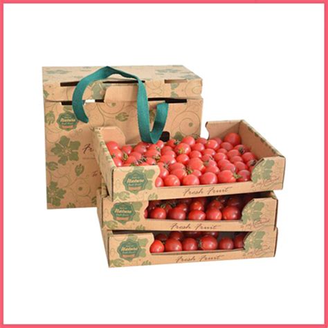 Custom Printed Paper Cherry Tomatoes Packaging Boxes China Fruit