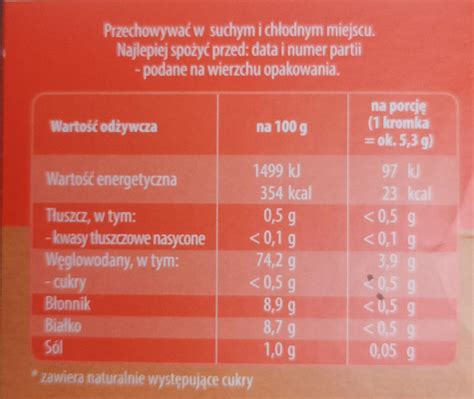 Pieczywo chrupkie lekkie żytnie 170 g Sonko kalorie kJ i wartości