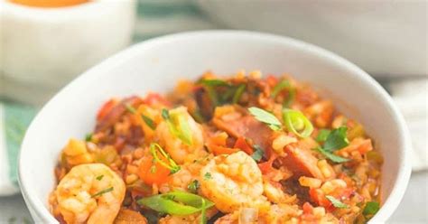 Healthy Jambalaya With Sausage Shrimp Whole Low Carb Paleo