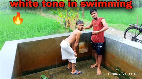 White Towel In Swimming Hot Tubewell Swimming Hot Vlog Whit