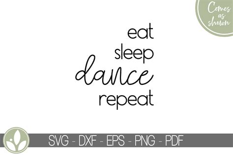 Dance Svg Eat Sleep Dance Repeat Svg Dancer Svg Dance Etsy