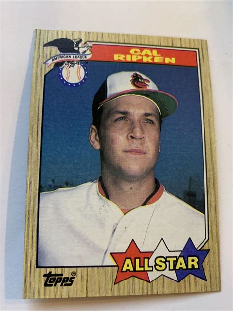 1987 Topps All Star 609 Cal Ripken For Sale Online Ebay