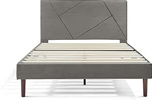 Nooz Base De Cama Geometric Tapizado Premium Con Cabecera Materiales