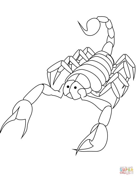 Scorpion Coloring Page Free Printable Coloring Pages