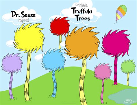 The Lorax Truffula Trees Dr Seuss Inspired The Lorax Dr Etsy