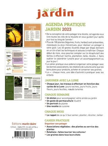 Agenda pratique du Jardin Réussir son potager de Sandra Lefrançois