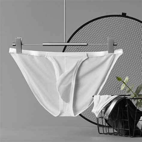 楽天市場GTOPX アイスシルク BIKINI 人気 メンズ ポーチ 透明ウェスト セクシー下着 ローライズ ストレッチ 吸水速乾