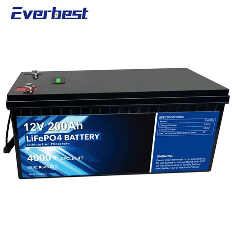 Waterproof V Ah Lithium Ion Phosphate Deep Cycle Lifepo Battery