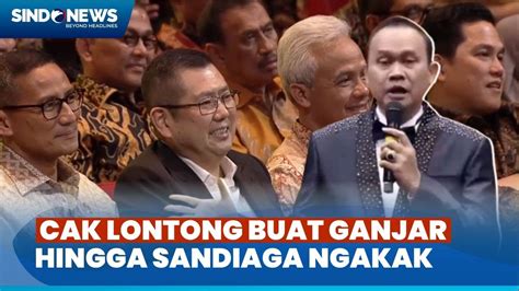 Lucu Abis Stand Up Comedy Cak Lontong Di Depan Ganjar Hingga Erick