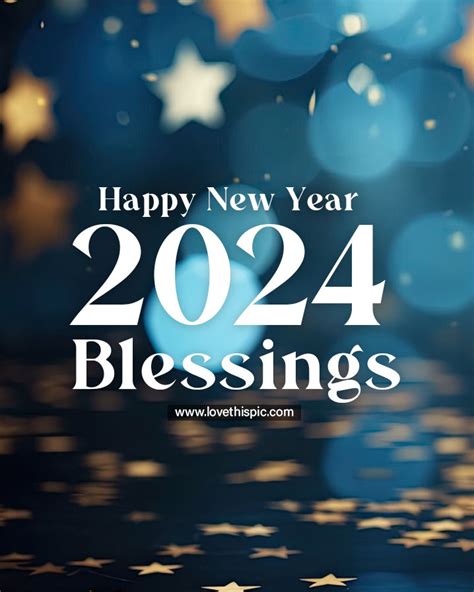 Bokeh Star Happy New Year 2024 Blessings Pictures Photos And Images