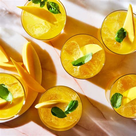 Mango And Basil Fizz Mocktail Punchfork