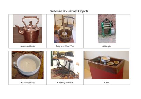 Victorian Household Objects By Sarahdawnrees Teaching Resources Tes