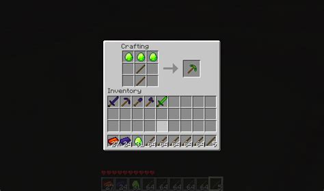 Minecraft Emerald Pickaxe