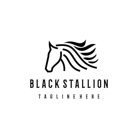 Black Stallion logo design. Awesome a black stallion silhoutte. A black ...