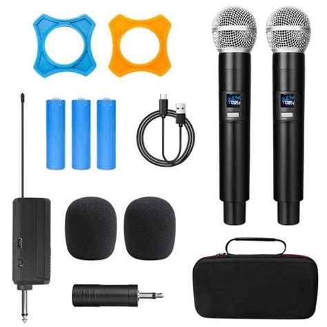 Microphone sans fil avec récepteur pour amplificateur micro dynamique