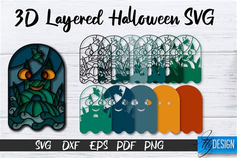 3D Layered Halloween SVG | Halloween Design SVG | 3D Layered Design ...