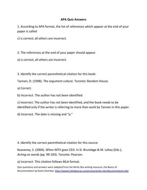 How To List Questions In Apa Format Example Sadebaconstruction