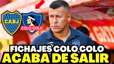 Urgente Mercado De Fichajes De Colo Colo Sorprende A Todos Noticias