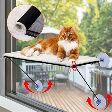 Percha Para Ventana De Gato Para Gatos Grandes Hamaca Plega Cuotas