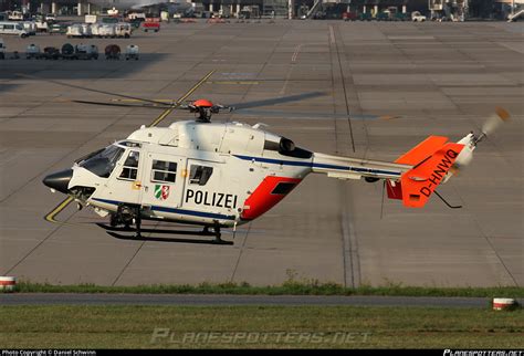 D Hnwq Polizei Nordrhein Westfalen Messerschmitt B Lkow Blohm Mbb Bk