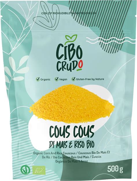 Cous Cous Di Mais E Riso Biologico E Crudo 500g 70 Mais E 30 Riso